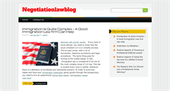 Desktop Screenshot of negotiationlawblog.com