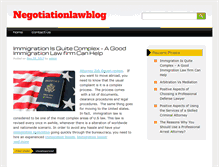 Tablet Screenshot of negotiationlawblog.com